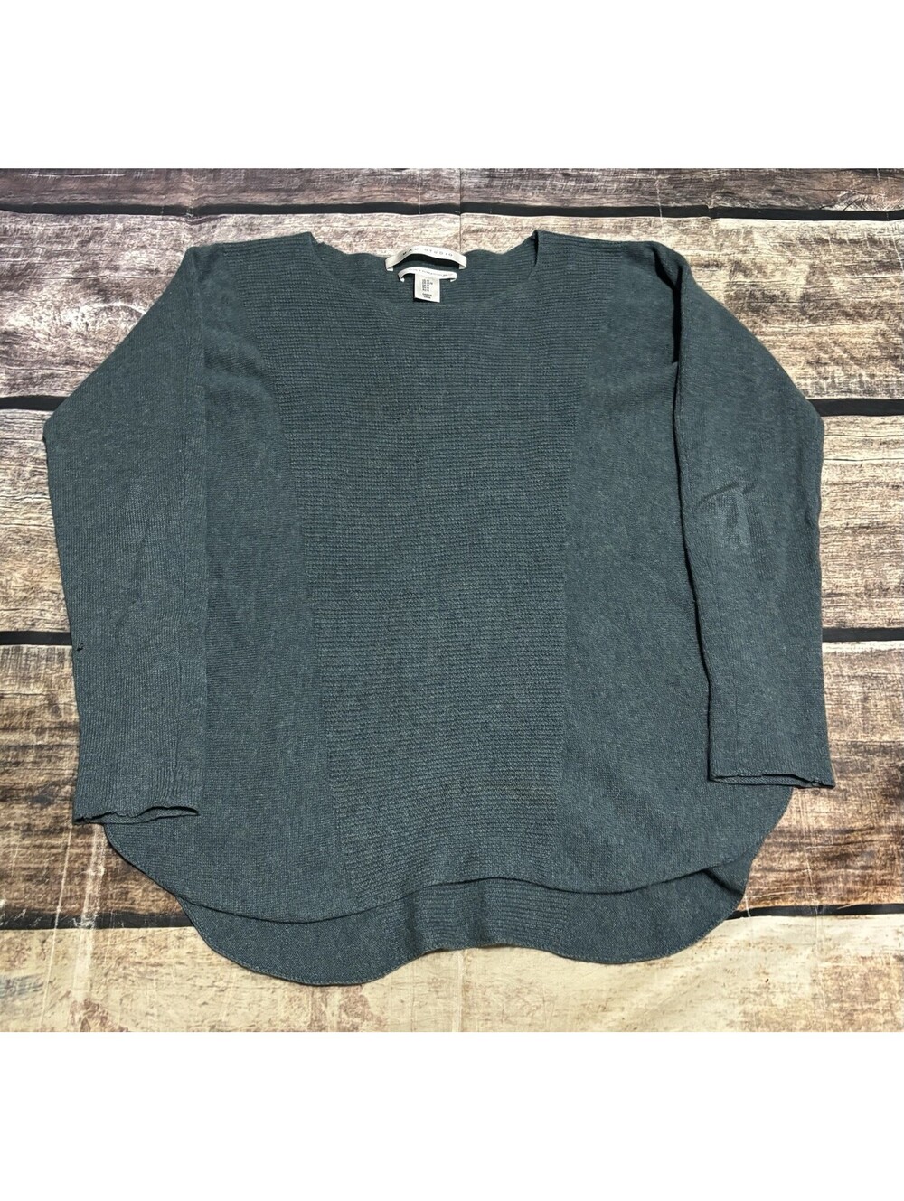 Max Studio Sweater Womens Medium 2 Ply Cashmere Pullover Green